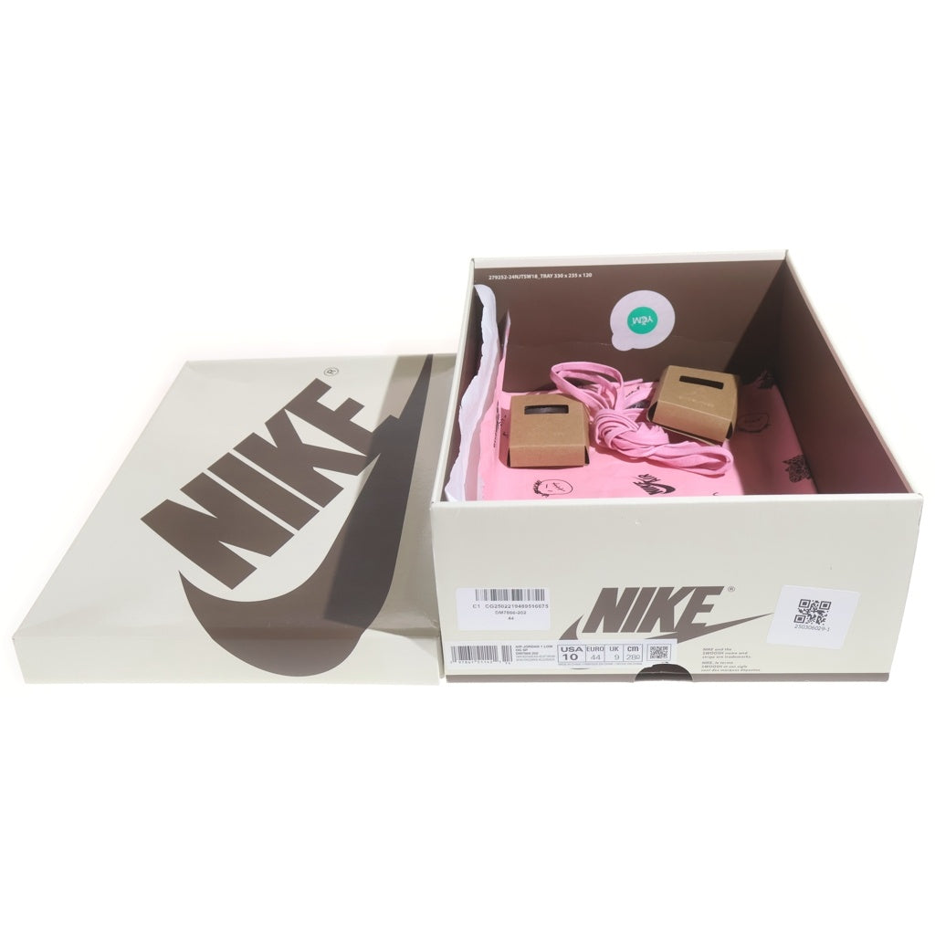 NIKE(ナイキ) ×TRAVIS SCOTT AIR JORDAN 1 LOW OG SP VELVET BROWN トラヴィススコット エアジョーダン 1 ベルベットブラウン ローカットスニーカー US10/28cm DM7866-202