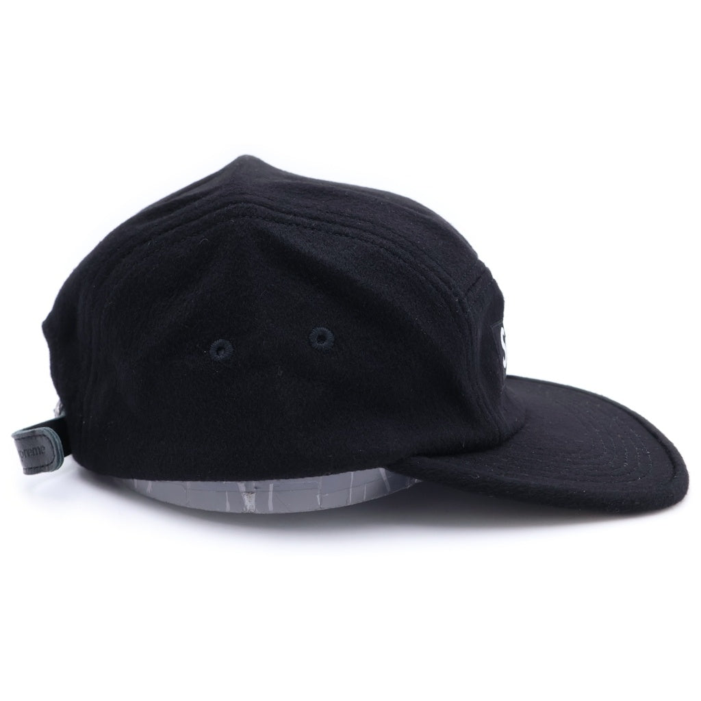 SUPREME(シュプリーム) 24AW Wool Camp Cap ウール キャンプ ボックスロゴ キャップ 帽子 ブラック