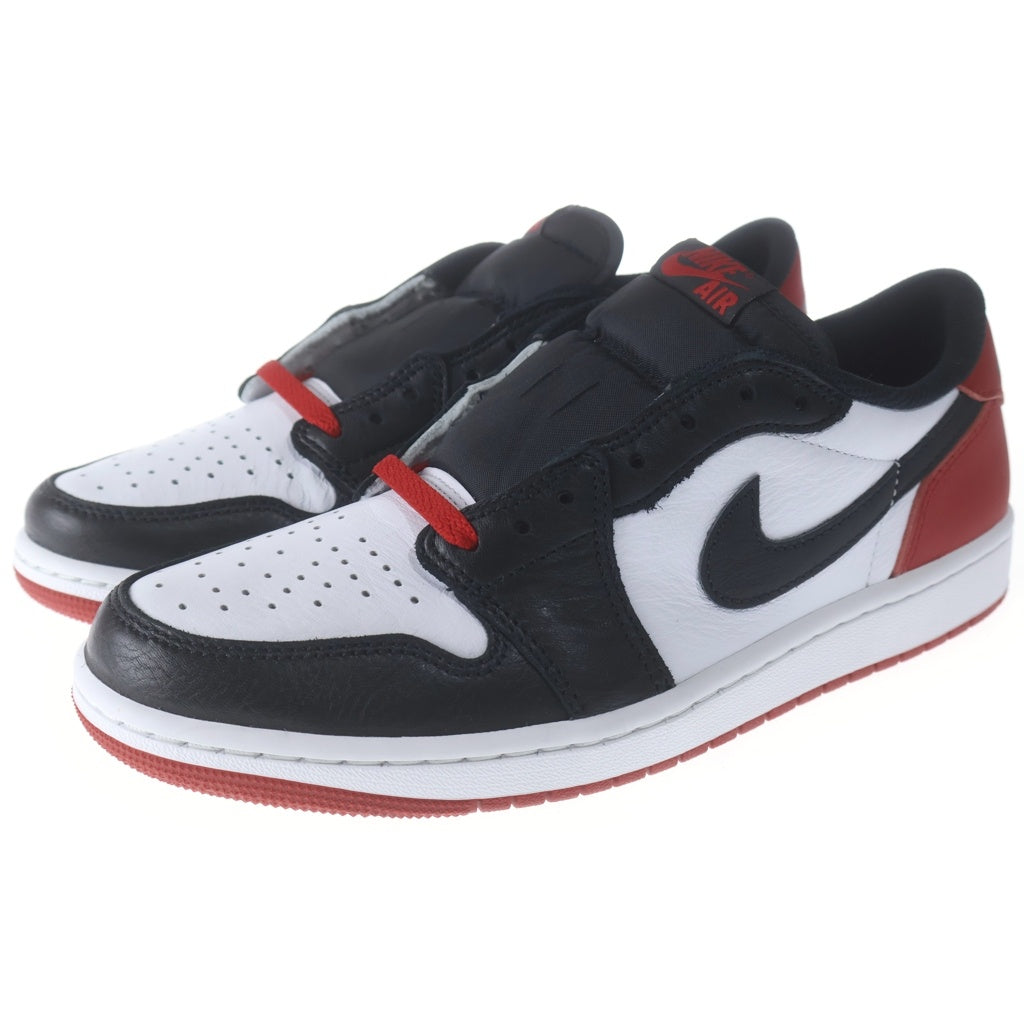 NIKE(ナイキ) AIR JORDAN 1 LOW BLACK TOE エア ジョーダン1 ロー ブラック トゥ ローカットスニーカー ブラック/レッド US9/27cm CZ0790-106