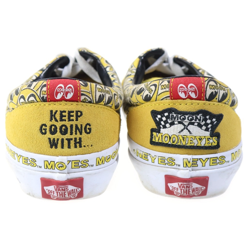 VANS(ヴァンズ) ×MOONEYES EAR ムーンアイズ エラ チェック ローカットスニーカー イエロー US8/26cm V95CF