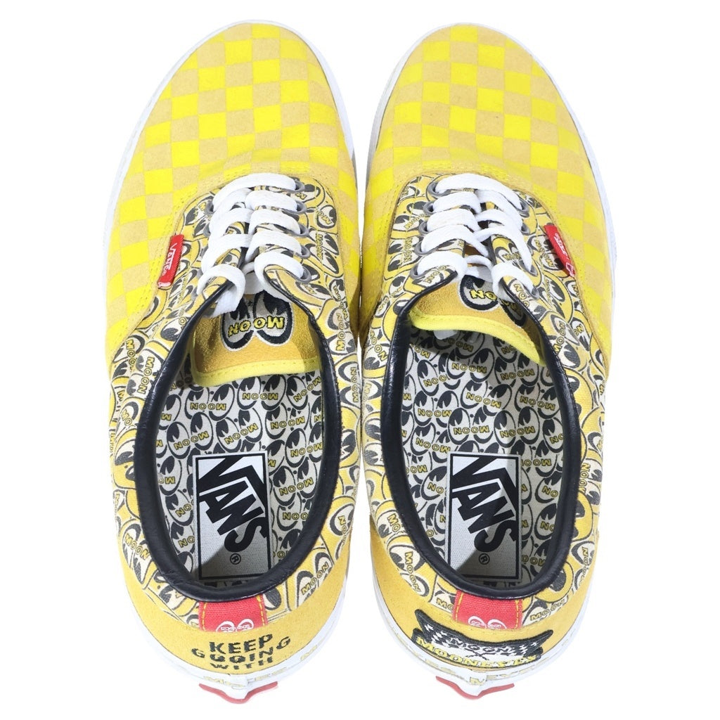VANS(ヴァンズ) ×MOONEYES EAR ムーンアイズ エラ チェック ローカットスニーカー イエロー US8/26cm V95CF