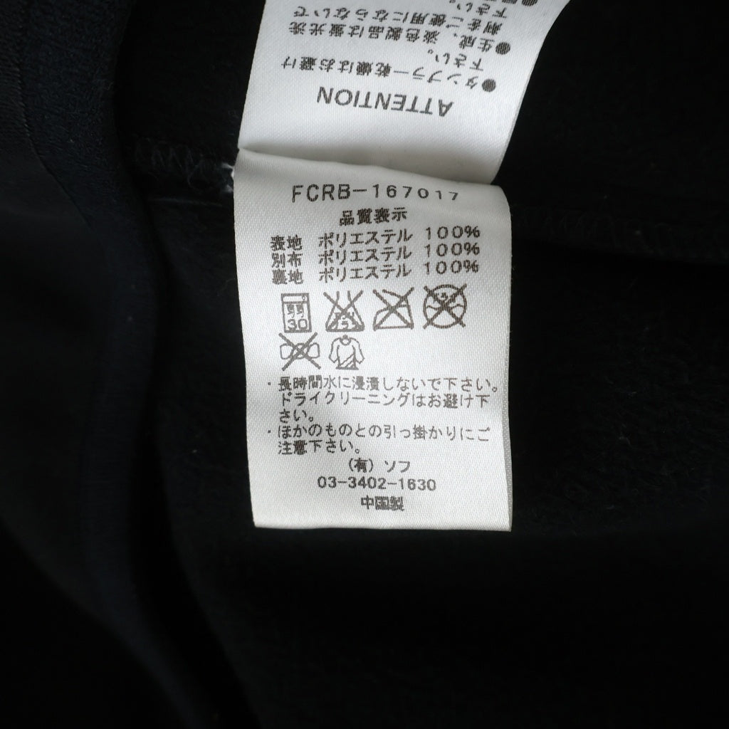 F.C.R.B.(エフシーアールビー) 16AW VENTILATION HOODY ベンチレーション カモフラ切り替え ジップアップスウェットパーカー フーディー ブラック/グレー FCRB-167017