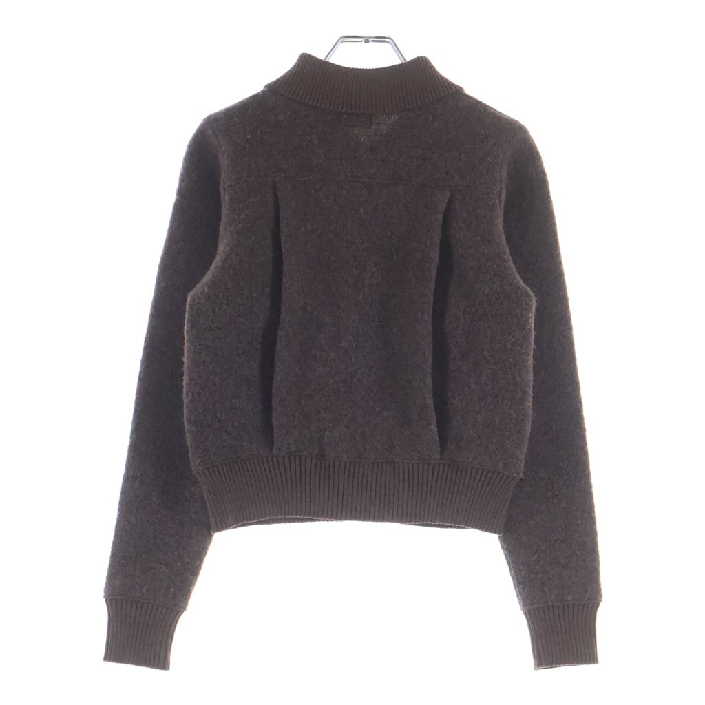 RRL(ダブルアールエル) Striped Wool Blend Cardigan ストライプ ウールブレンド レギュラーカラー ニットカーディガン セーター レディース ブラウン
