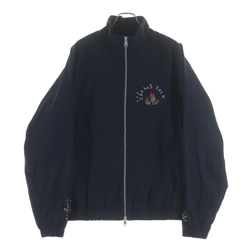 NIKE(ナイキ) 22AW ×TRAVIS SCOTT M J TS WVN JKT トラヴィススコット バックプリント ウーブン ブルゾンジャケット ブラック DO4095-010