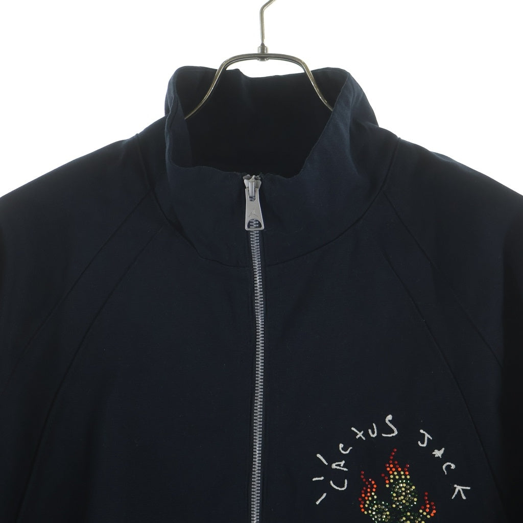 NIKE(ナイキ) 22AW ×TRAVIS SCOTT M J TS WVN JKT トラヴィススコット バックプリント ウーブン ブルゾンジャケット ブラック DO4095-010