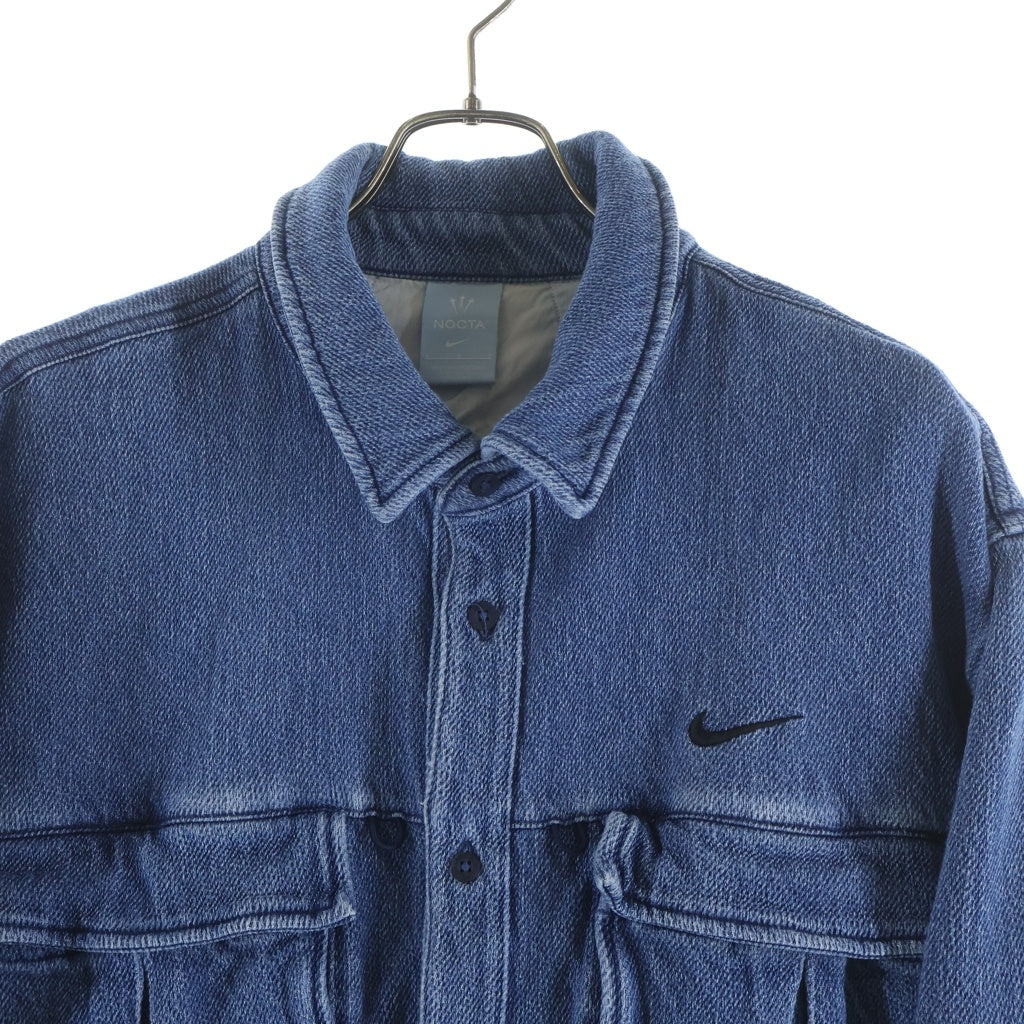 NIKE(ナイキ) ×NOCTA OPALBUTNDWN DNM FRENCH ノクタ オパール ボタンダウン フレンチ 長袖デニムシャツ インディゴ FZ3260-486