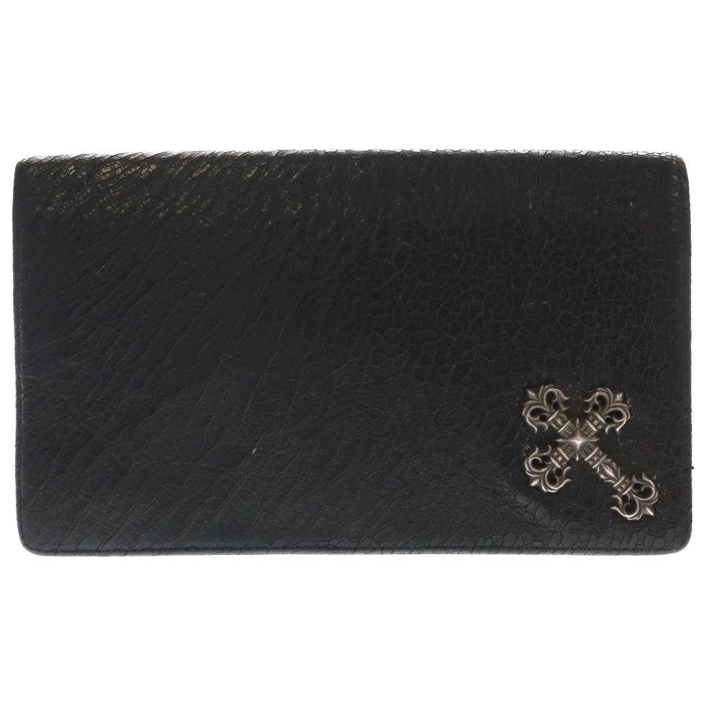 CHROME HEARTS クロムハーツ FILIG CROSS フィリグリークロス レザー セカンド クラッチバッグ ブラック/シルバー CHROME HEARTS(クロムハーツ) FILIG CROSS フィリグリークロス レザー