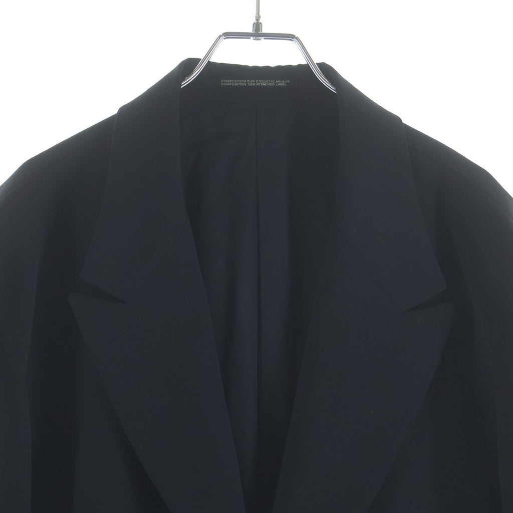 Yohji Yamamoto POUR HOMME(ヨウジヤマモト プールオム) 20AW ピークアンバランス ウール テーラードジャケット ブラック HR-J28-100