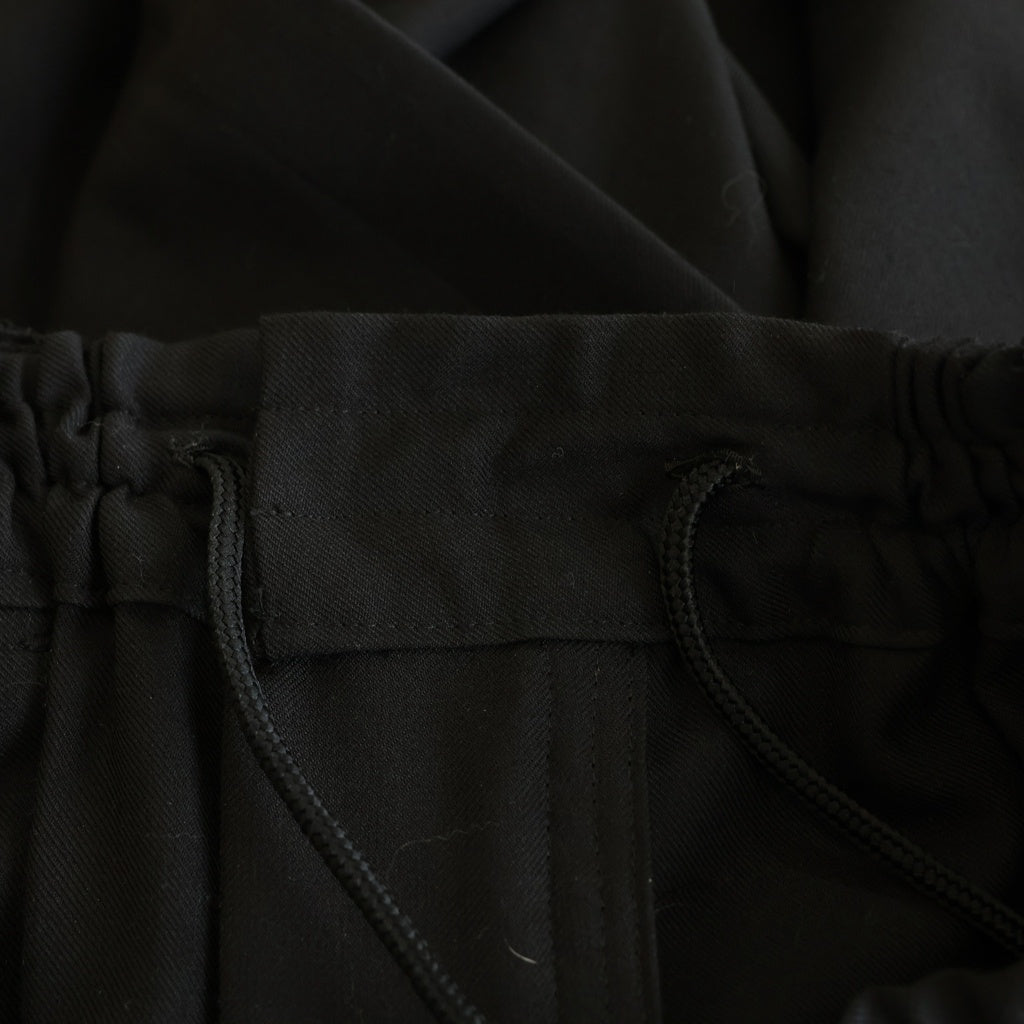 Ground Y(グラウンドワイ) WRAP PANTS マルチポケットデザイン ジップアップ クロップド ラップパンツ ブラック