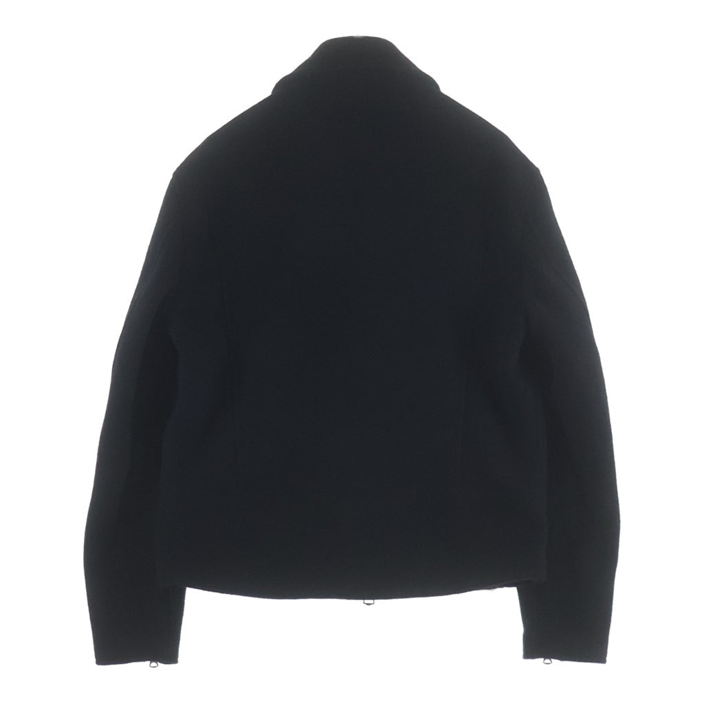 s'yte(サイト) DOUBLE WEAVE MELTON OVERSIZED MOTORCYCLE JACKET ブルゾン ブラック UB-Y12-104