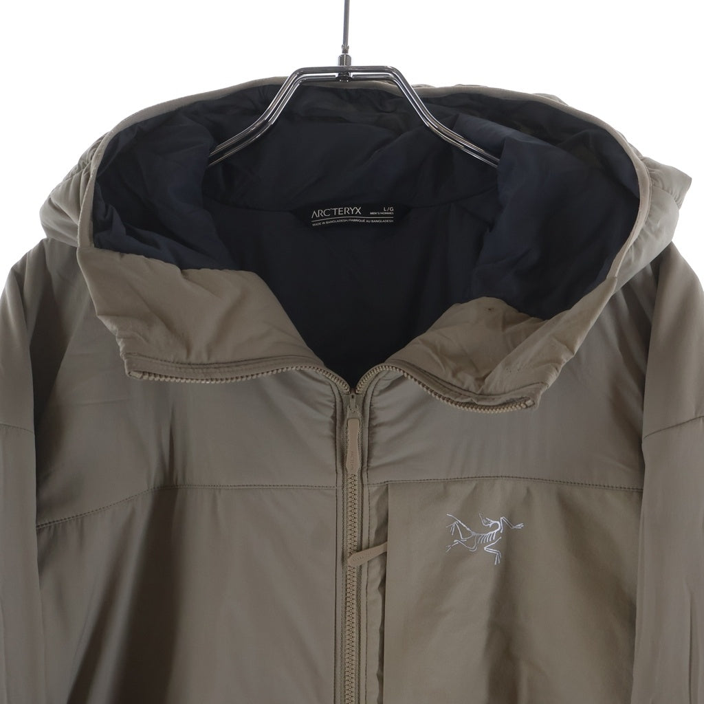 ARC'TERYX(アークテリクス) PROTON HOODY プロトン ロゴプリント ジップアップ フーデッド ナイロン ジャケット ブラウン 0623X000007520