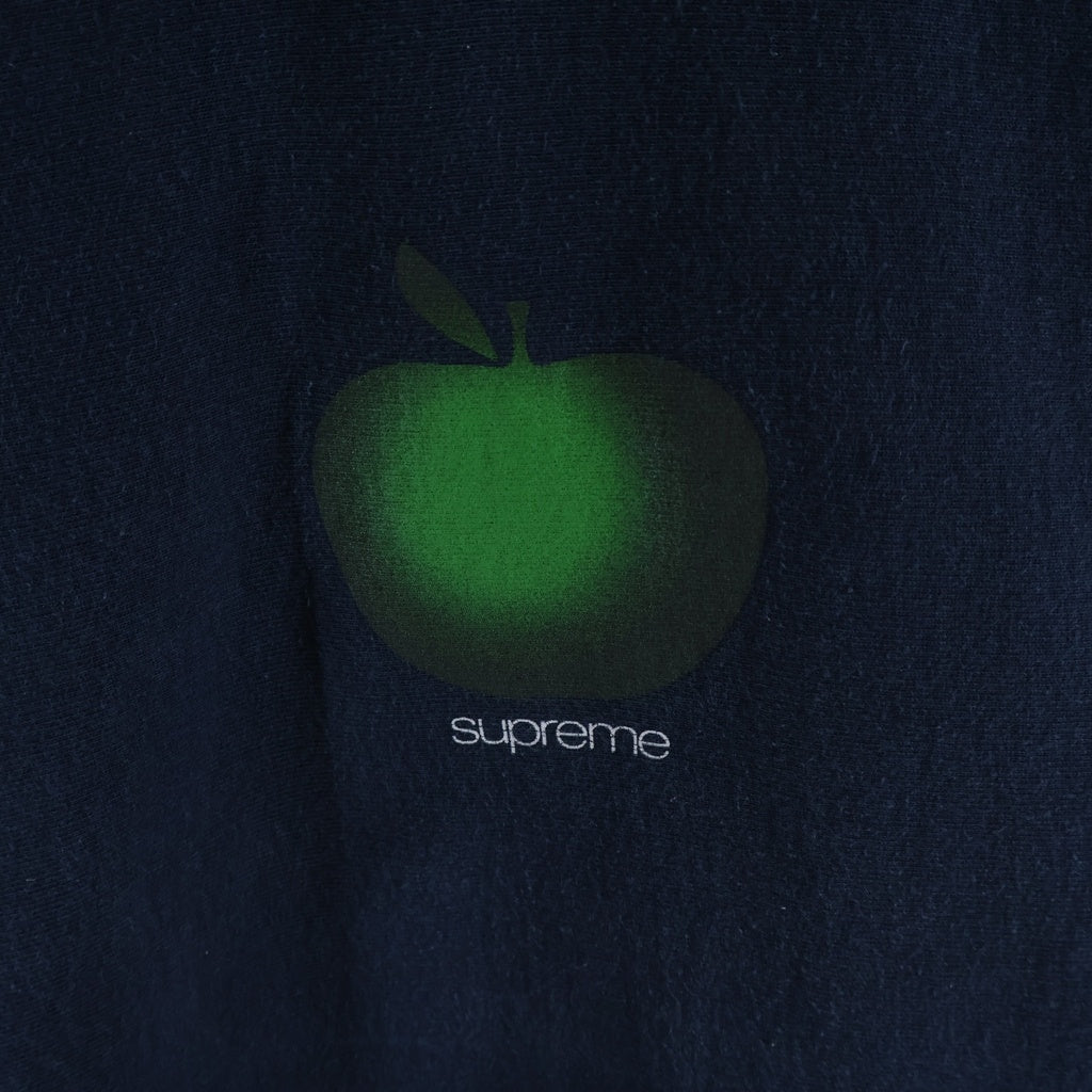 SUPREME(シュプリーム) 19SS Apple Hooded Sweatshirt アップル プリント フーディ プルオーバー スウェットパーカー ネイビー