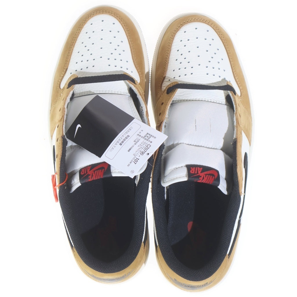 NIKE(ナイキ) AIR JORDAN 1 LOW OG ROOKIE OF THE YEAR SAIL AND GOLDEN HARVEST エア ジョーダン 1 オージー ルーキー オブ ザ イヤー ローカットスニーカー CZ0790-107