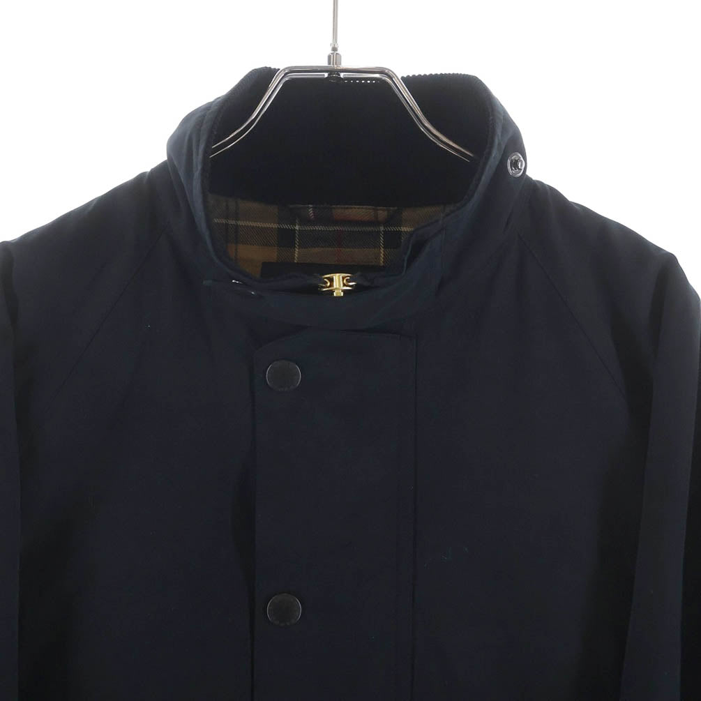 Barbour(バブアー) 25AW 裏地チェック スタンドカラー ブルゾンジャケット ブラック 252MCAS206