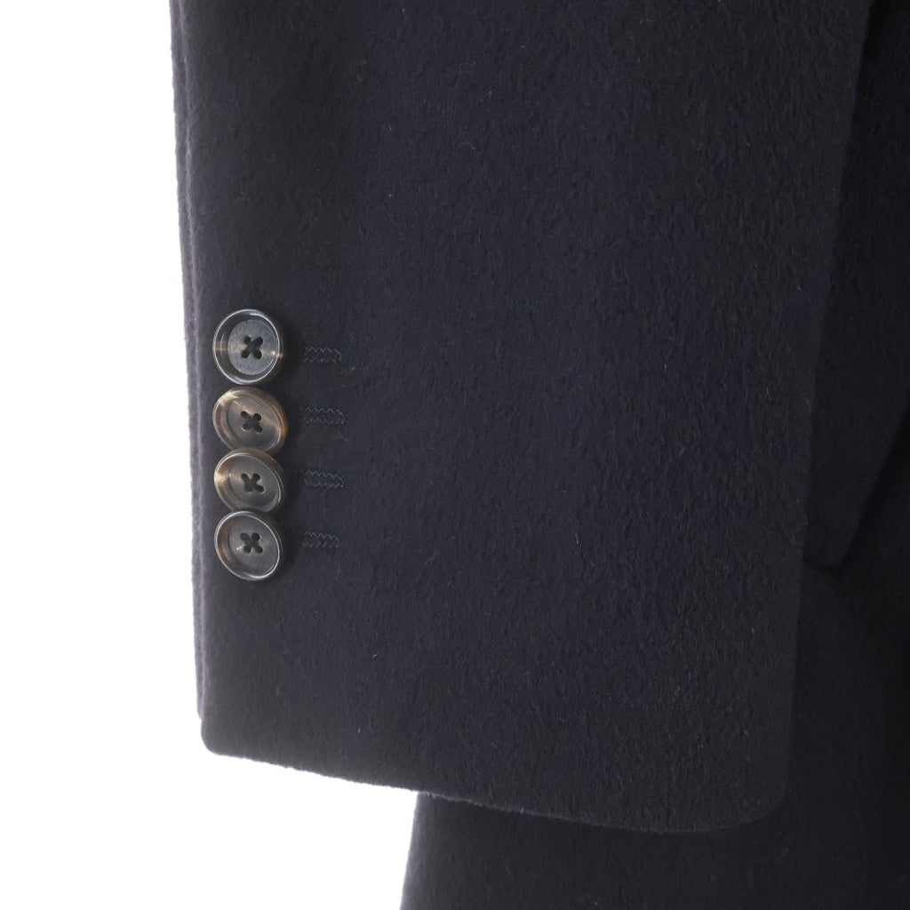 LARDINI(ラルディーニ) イタリア製 ウール シングルフィールド 3B ロングチェスターコート ネイビー JU23636AQ