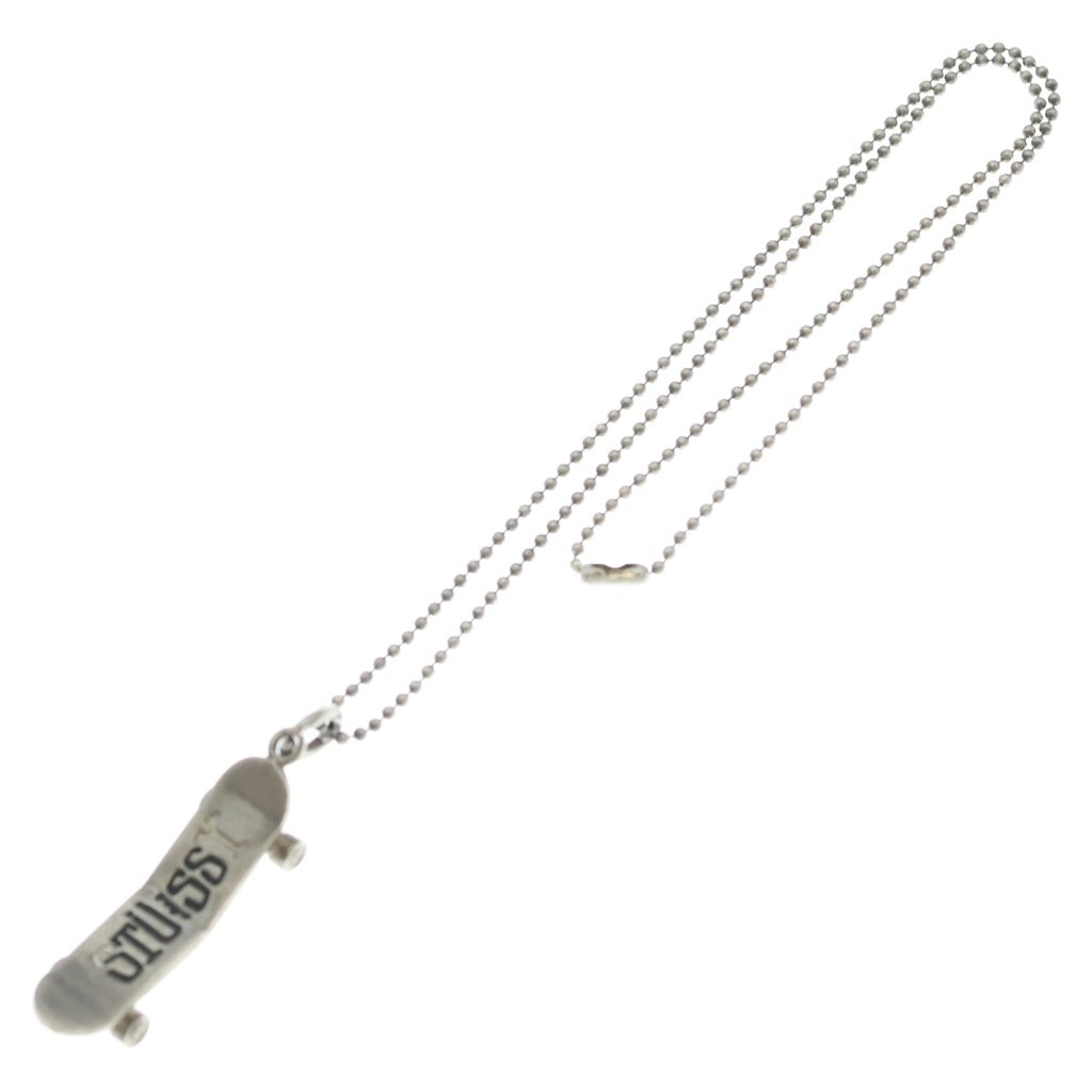 STUSSY(ステューシー) SKATEBOARD BALL-CHAIN NECKLACE スケートボード ボールチェーンネックレス シルバー