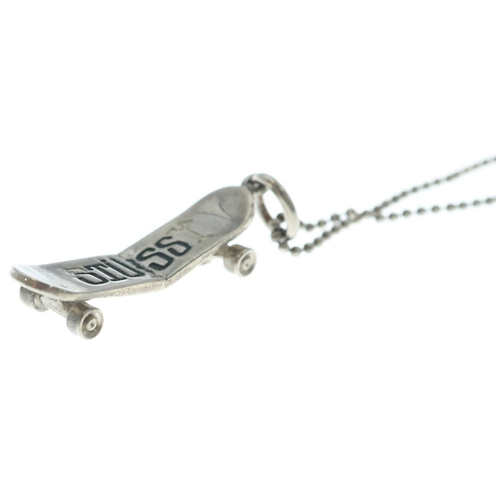 STUSSY(ステューシー) SKATEBOARD BALL-CHAIN NECKLACE スケートボード ボールチェーンネックレス シルバー