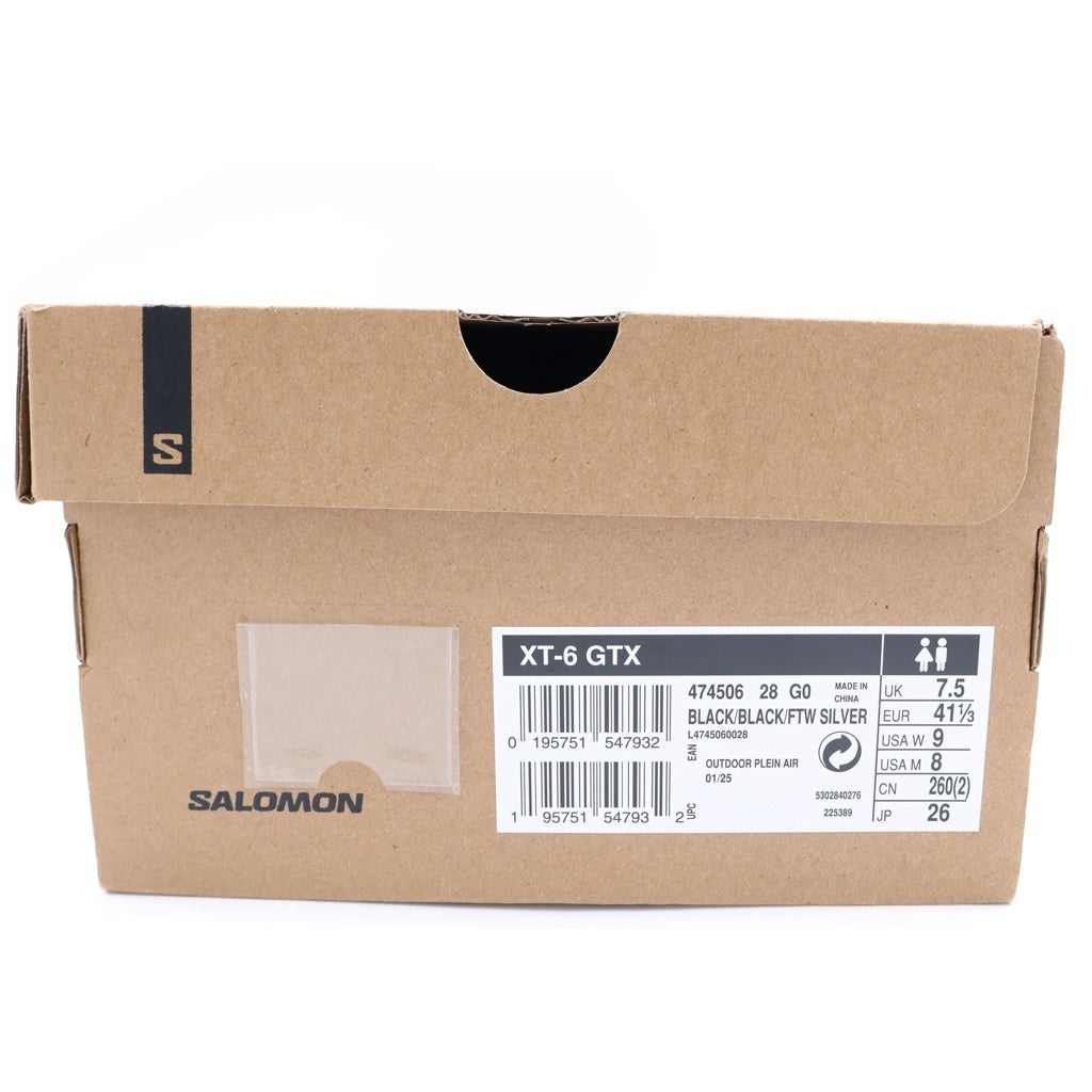 SALOMON(サロモン) XT-6 GORE-TEX エックスティーシックス ゴアテックス ローカットスニーカー ブラック US8/26cm 474506