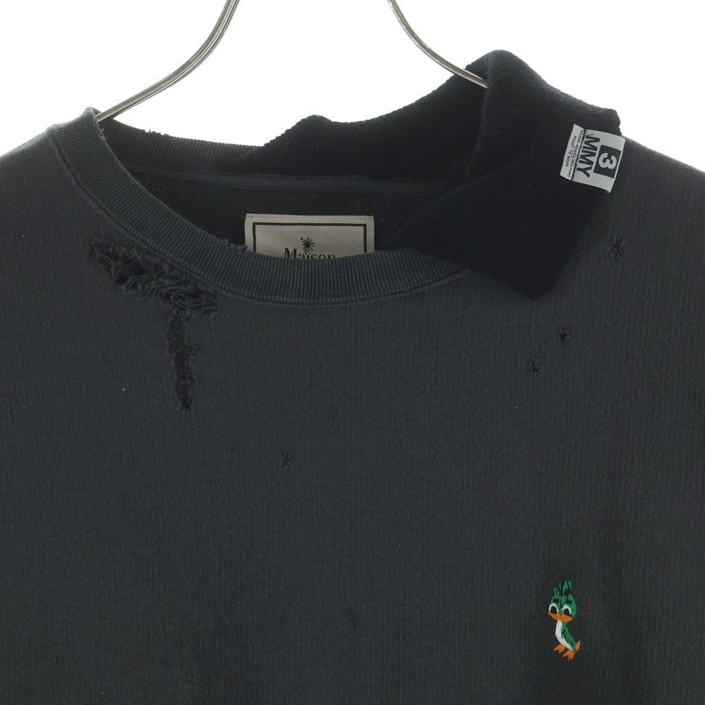 MAISON MIHARAYASUHIRO(メゾンミハラヤスヒロ) 25AW TRIPLE LAYERED PULLOVER トリプルレイヤードプルオーバー スウェットシャツ グレー A15PO572