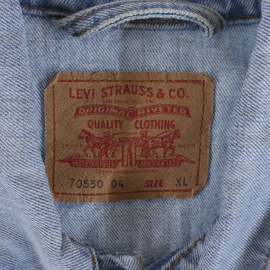 Levi's(リーバイス) 00S 70550 チュニジア製 スモールe デニム トラッカージャケット インディゴ 70550 0476