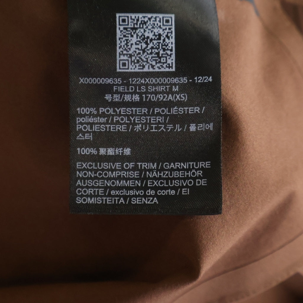 ARC'TERYX(アークテリクス) 25SS FIELD LS SHIRT フィールド ロングスリーブ ポリシャツ ブラウン X000009635