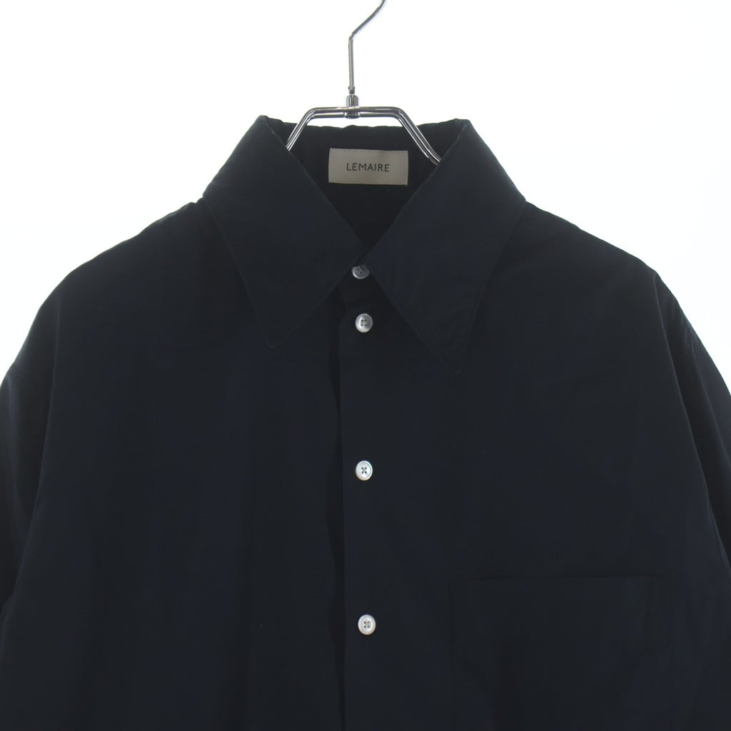 LEMAIRE(ルメール) 21AW JINGHI SAS 長袖コットンボタンシャツ ブラック M213 SH175 LF588