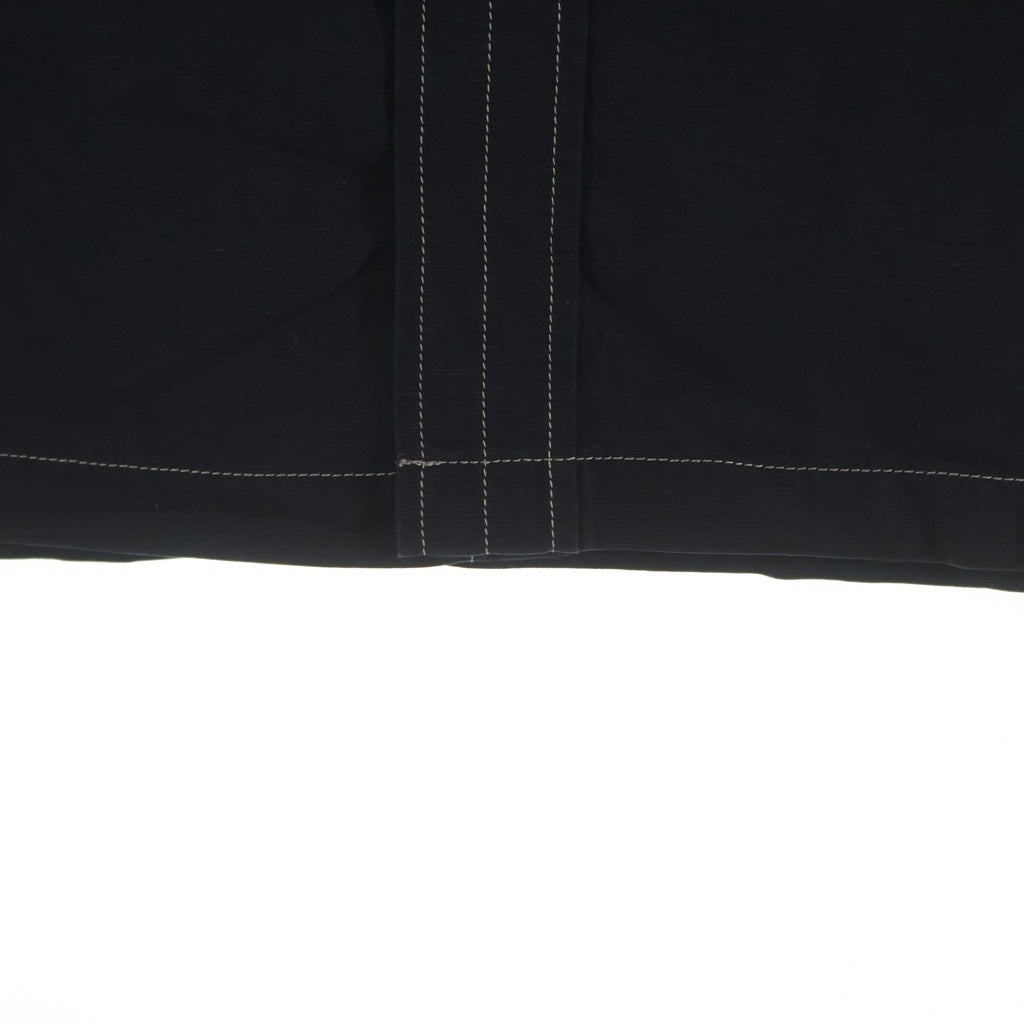 LEMAIRE(ルメール) 20SS BLACK MILITALY SHIRT ブラックミリタリー ホワイトステッチ 長袖ボタンシャツ ブラック M201 SH148 LF423