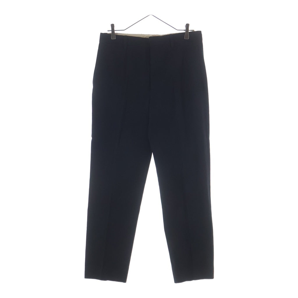 LEMAIRE(ルメール) センタープレス ボタンフライ ストレートスラックスパンツ ブラック