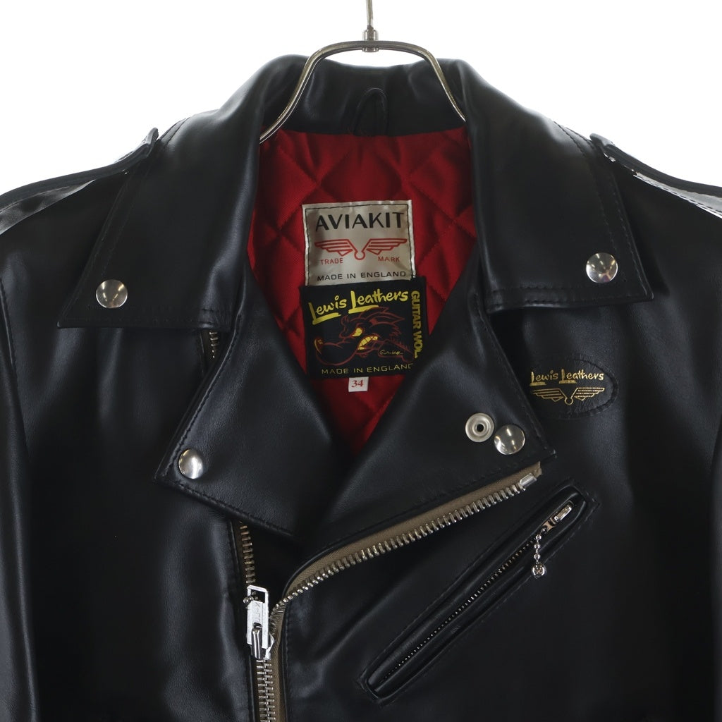 Lewis Leathers(ルイスレザー) ×GUITAR WOLF 723 MEMPHIS JACKET ギターウルフ メンフィス ホースレザーダブルライダースジャケット ブラック