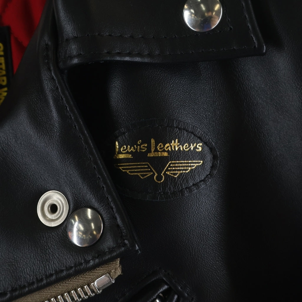 Lewis Leathers(ルイスレザー) ×GUITAR WOLF 723 MEMPHIS JACKET ギターウルフ メンフィス ホースレザーダブルライダースジャケット ブラック