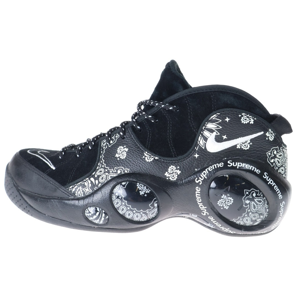 NIKE(ナイキ) 22SS ×SUPREME AIR ZOOM FLIGHT 95 SP シュプリーム エアズーム フライト ハイカットスニーカー ブラック US10/28cm