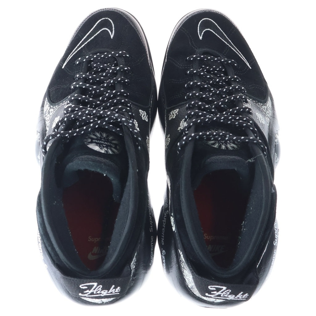 NIKE(ナイキ) 22SS ×SUPREME AIR ZOOM FLIGHT 95 SP シュプリーム エアズーム フライト ハイカットスニーカー ブラック US10/28cm