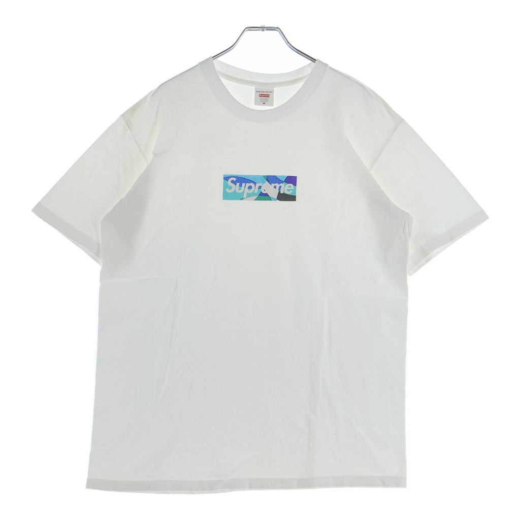 SUPREME(シュプリーム) 21SS ×Emilio Pucci Box Logo Tee エミリオプッチ ボックスロゴ クルーネック半袖Tシャツ カットソー ホワイト