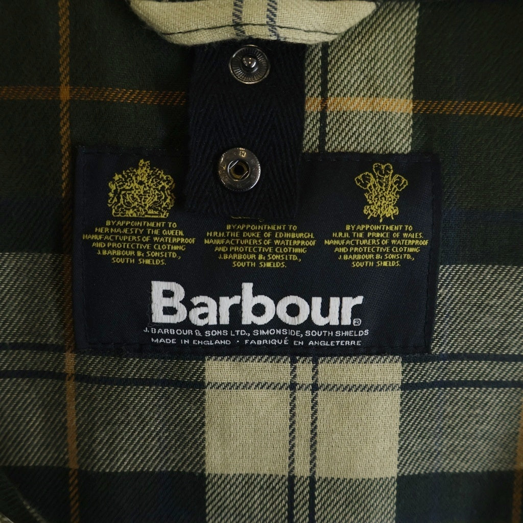 Barbour(バブアー) 19AW SL BEDALE ビデイル スリムフィット ロゴピンパッチ マルチポケットデザイン コーデュロイ切り替え ジップアップ オイルジャケット カーキ MWX0318SG9138
