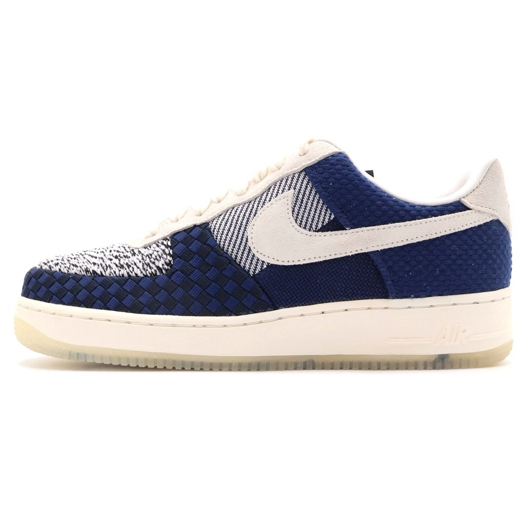 NIKE(ナイキ) WMNS AIR FORCE1 07 LV8 エアフォース1 07刺し子 ローカットスニーカー ホワイト/ネイビー US11/28cm DD5401-492
