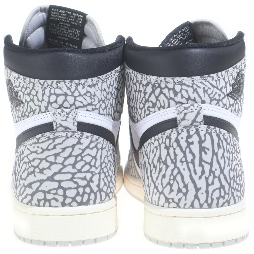 NIKE(ナイキ) AIR JORDAN 1 HIGH OG WHITE CEMENT エアジョーダン1 ホワイトセメント ハイカットスニーカー ホワイト/ブラック US9.5/27.5cm DZ5485-052
