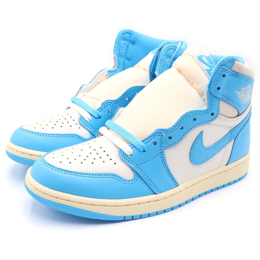 NIKE(ナイキ) AIR JORDAN 1 RETRO HIGH OG UNC REIMAGINED エアジョーダン1 レトロ リイマジンド ハイカットスニーカー ブルー/ホワイト US9.5/27.5cm DZ5485-402