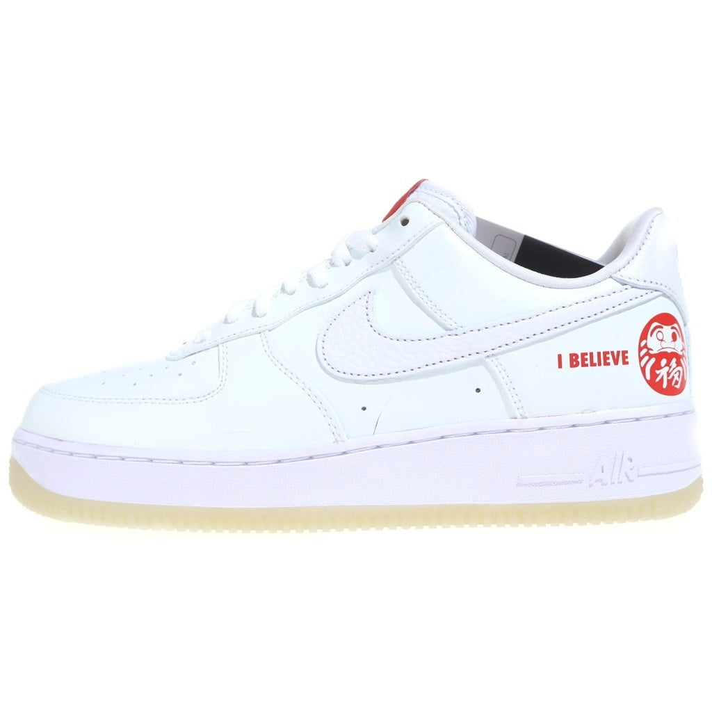 NIKE(ナイキ) AIR FORCE 1 CO.JP I BELIEVE 達磨 エアフォース1 ダルマ ローカットスニーカー ホワイト/レッド US9/27cm DD9941-100
