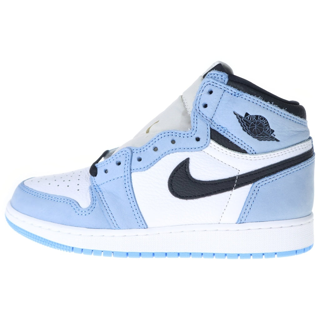 NIKE(ナイキ) GS AIR JORDAN 1 HIGH UNIVERSITY BLUE エアジョーダン 1 ユニバーシティ ハイカットスニーカー レディース ホワイト/ブルー US6Y/24cm 575441-134