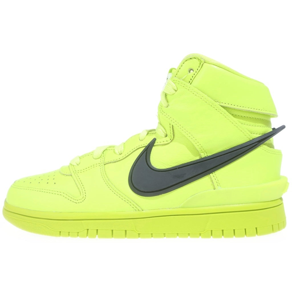 NIKE(ナイキ) ×AMBUSH DUNK HIGH FLASH LIME アンブッシュ ダンク フラッシュライム ハイカットスニーカー レディース イエロー US6/24cm CU7544-300
