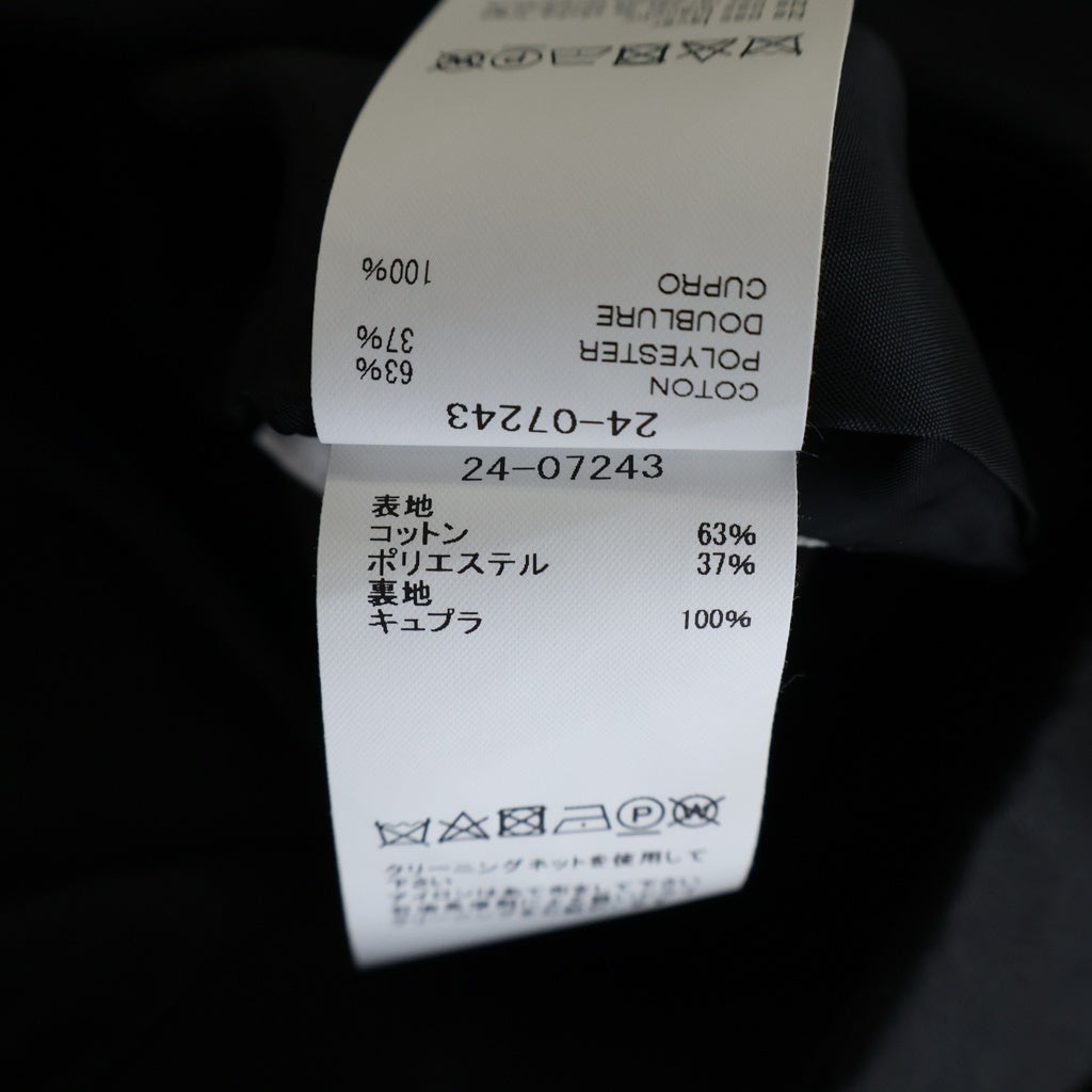 Sacai(サカイ) 24SS MULTI-TUCK COTTON CHINO MINI SKIRT マルチタック コットンチノ ダブルポケット ミニスカート レディース ブラック 24-07243