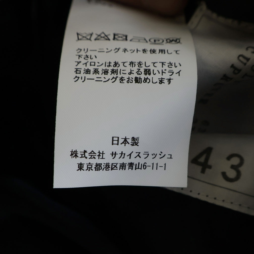 Sacai(サカイ) 24SS MULTI-TUCK COTTON CHINO MINI SKIRT マルチタック コットンチノ ダブルポケット ミニスカート レディース ブラック 24-07243