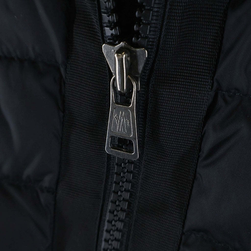 MONCLER(モンクレール) 21AW CARDIGAN TRICOT 袖ニット切り替え フーデッドダウンジャケット ブラック G20919B50800