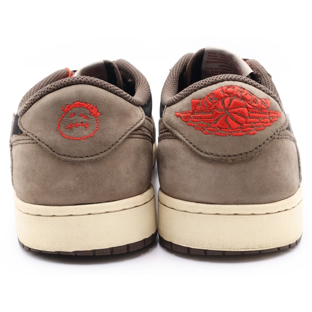 NIKE(ナイキ) ×TRAVIS SCOTT AIR JORDAN 1 LOW OG SP-T トラヴィススコット エアジョーダン ローカットスニーカー ブラウン US9.5/27.5cm CQ4277-001