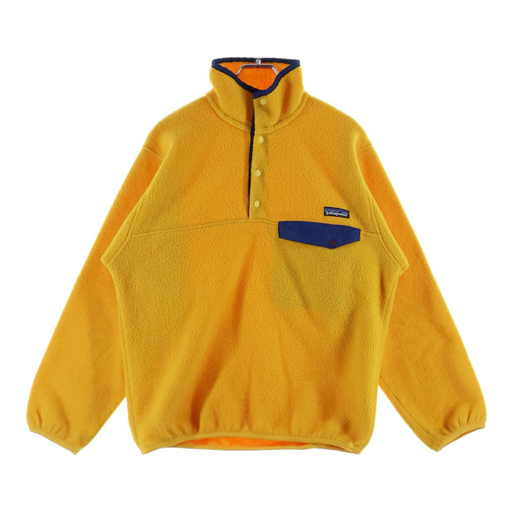 PATAGONIA(パタゴニア) 90S VINTAGE SYNCHILLA ヴィンテージ シンチラ USA製 ハーフスナップ フリースジャケット イエロー 10464