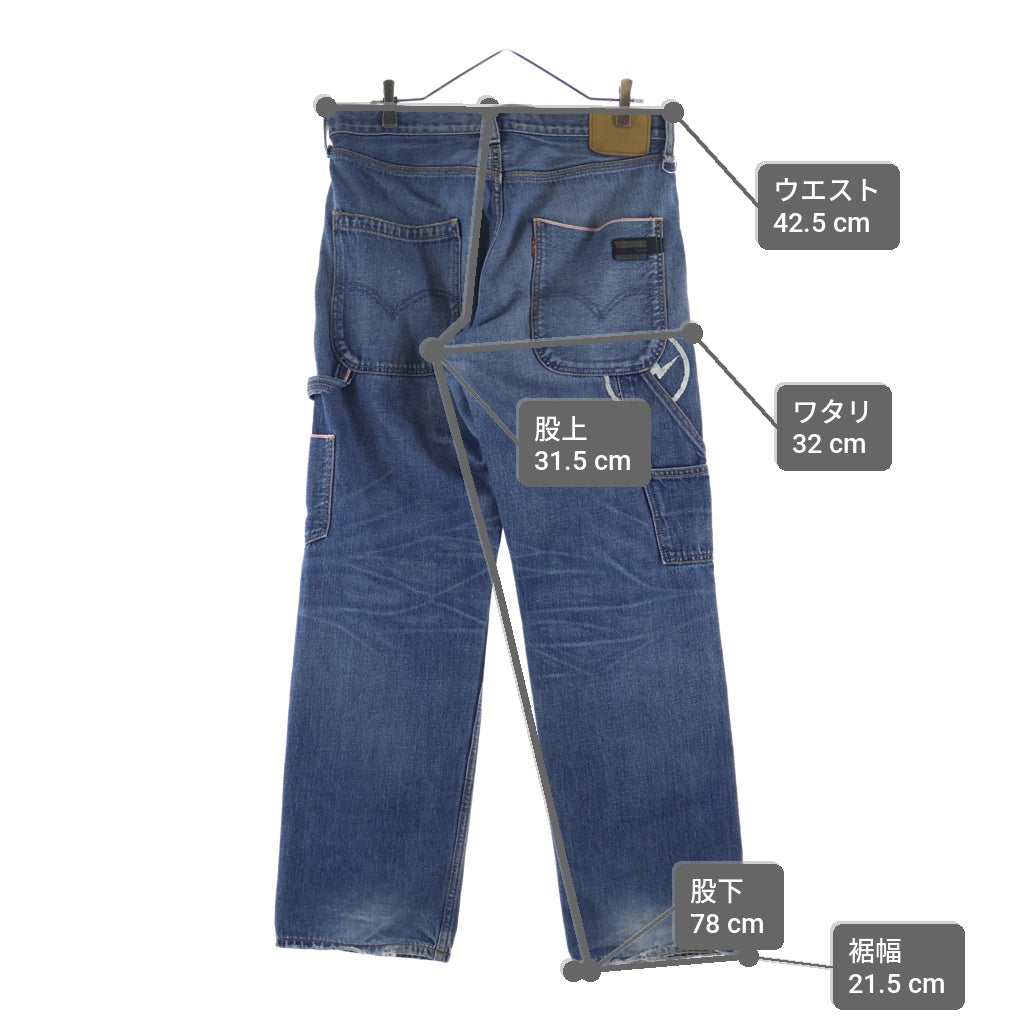 Levi's Fenom(リーバイス フェノム) SADDLE STITCH WORK PANTS サドル ステッチ デニムワークパンツ インディゴ FMWKP-0010