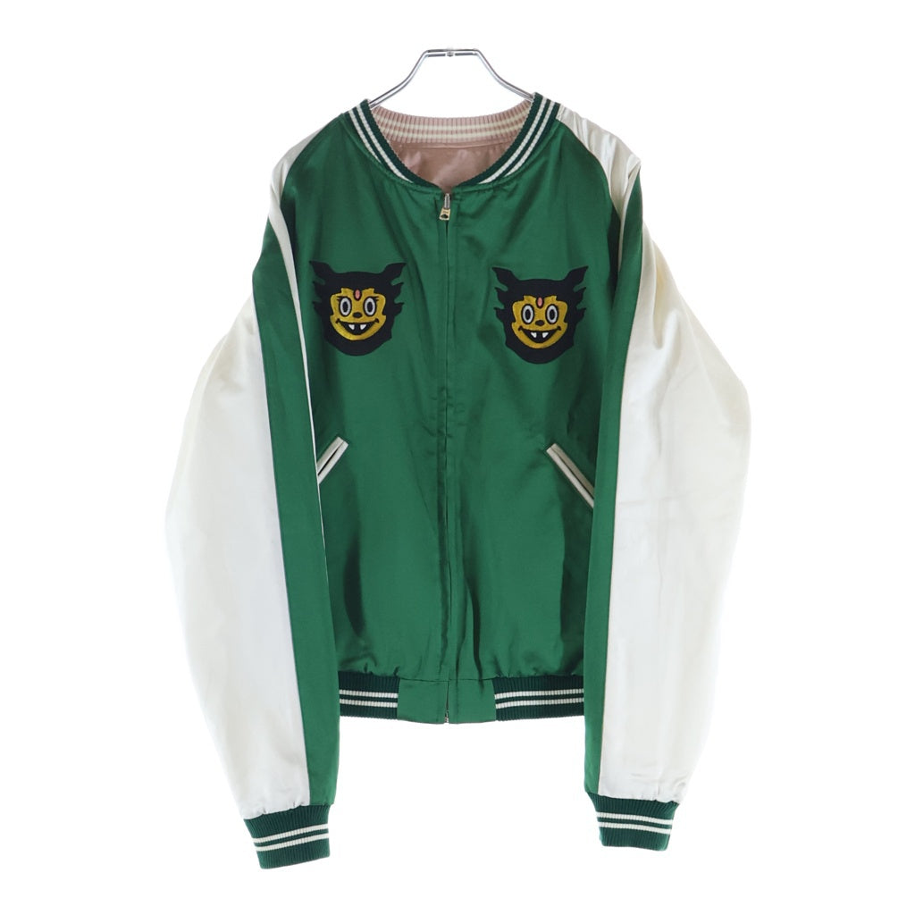 HUMAN MADE(ヒューマンメイド) 22AW ×リルウージーヴァート ウージーメイド ロゴエンブロイダリー ヨコスカジャケット リバーシブル スカジャン XX24JK005