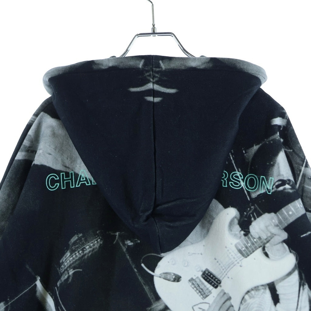 TALKING ABOUT THE ABSTRACTION(トーキング アバウト ザ アブストラクション) CHALLES PHOTO PARKA チャールズピーターソンフォトプリント プルオーバーフーディー パーカー ブラック SS-PPK-001A