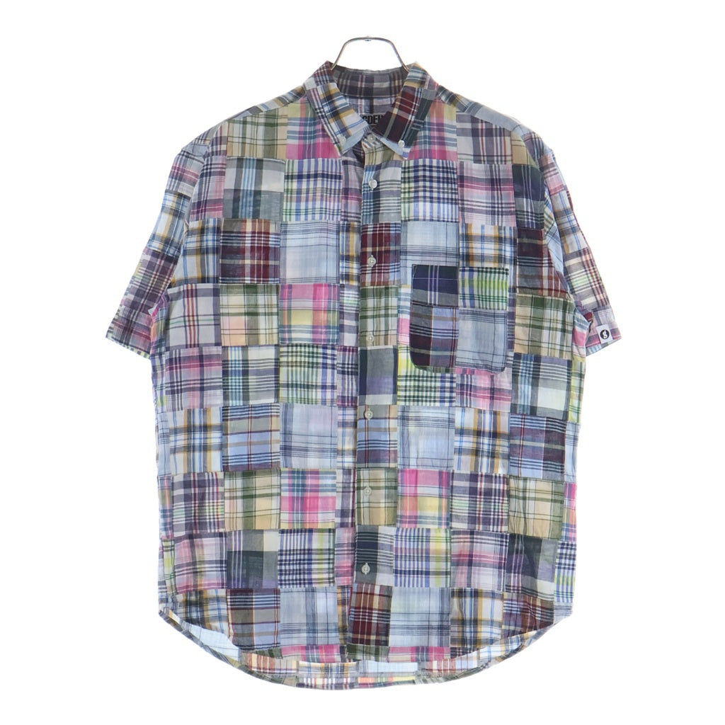 SUPREME(シュプリーム) 25SS ×GOODENOUGH Patchwork S/S Shirt グッドイナフ パッチワーク ショートスリーブ チェックシャツ マルチカラー