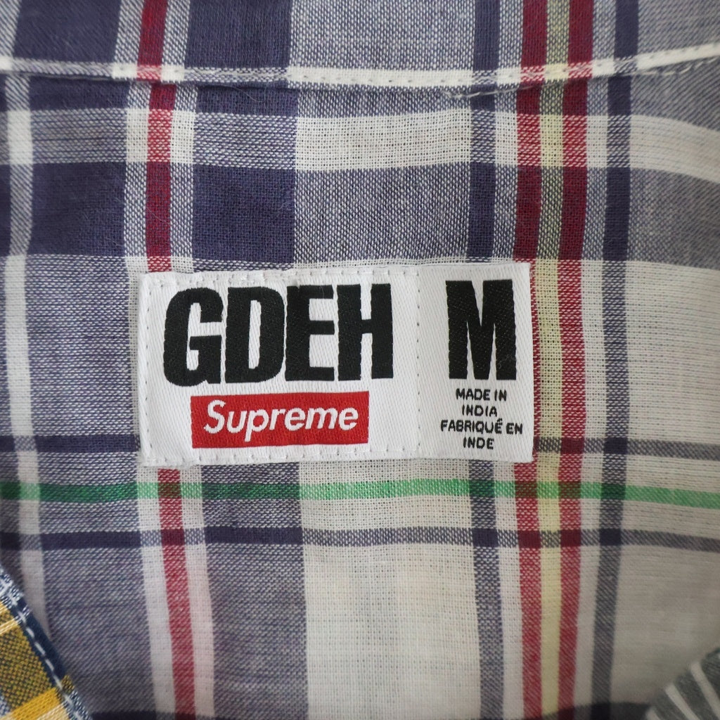 SUPREME(シュプリーム) 25SS ×GOODENOUGH Patchwork S/S Shirt グッドイナフ パッチワーク ショートスリーブ チェックシャツ マルチカラー